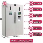 یخچال فریزر دوقلو دیپوینت مدل D5IH